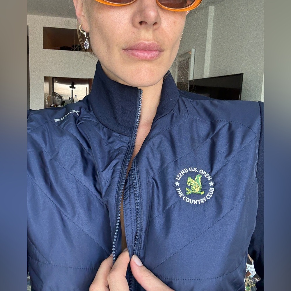 Ralph Lauren Navy US Open Quilted Jacket